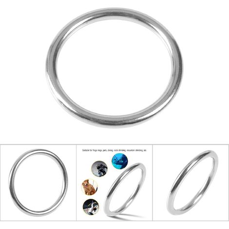 Anneau Circulaire en Acier Inoxydable 304 Poli pour Bateau 6x80mm (1/5)