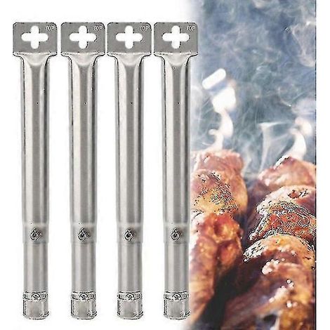 Lot de 4 brûleurs à gaz droits universels réglables en acier inoxydable pour barbecue. (1/3)
