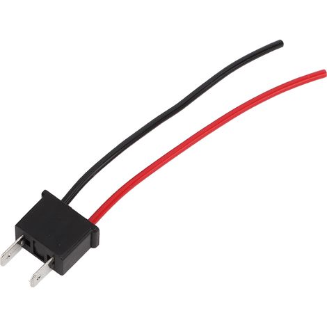 Connecteur phare pour ampoule H7 mâle, câble cuivre rouge, 12V-24V, petit léger transportable, facile à poser, lot de 2 (1/5)