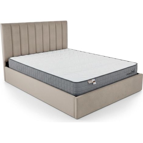Pack Lit Coffre & Matelas "Dream & Goodream" 160x200cm Taupe