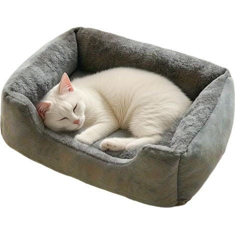 Grand lit pour chien avec côtés, doux et apaisant, rectangulaire, antidérapant, 3XL, 90 x 68 x 18 cm (1/5)