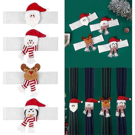 Décorations de Noël : Père Noël, bonhomme de neige, élan, embrasses de rideaux, ornements, etc. (1/4)