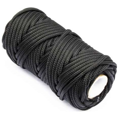 Treccia veneziane pp Ø3mm nero mt20