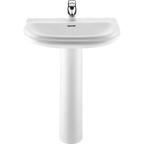 ROCA DAMA RETRO Lavabo con Pedestal Blanco - ref: A320322001+A331325001 (1/2)