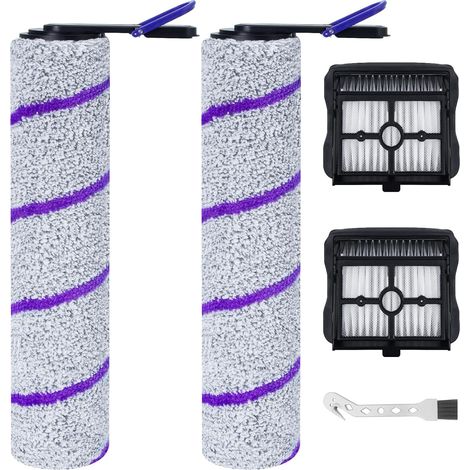 Ersatzbürstenwalze und HEPA-Filter für Rowenta X-Clean 10 / NARWAL S20 Pro Staubsauger und Wischmopp, 2 Bürstenwalzen + 2 HEPA-Filter + 1 Reinigungsbürste (1/5)