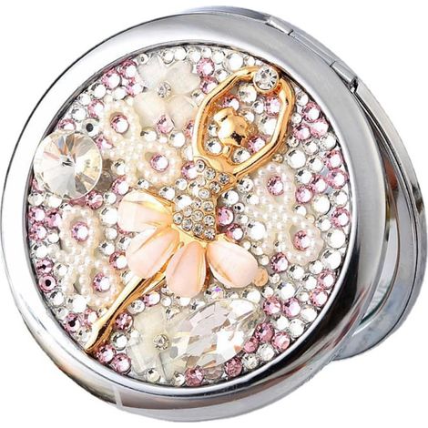Miroir Maquillage Double Face Pliable avec Grossissant pour Femme Léger Et Portable pour Voyages Et Usage Quotidien (1/5)