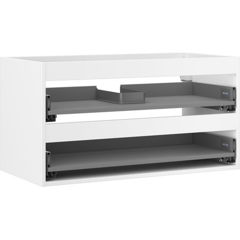 Corps de meuble sous-lavabo Mexen Box-A 90 cm, 2 tiroirs, blanc mat - 91AX0-0900-470-2-01 (1/5)