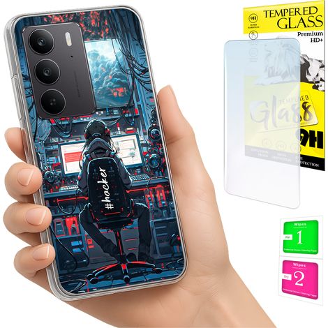 Funda para Realme C75 / 14X 5G con cubierta trasera para fotos y cristal 9H. (1/5)