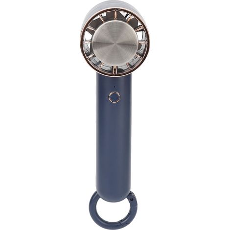 Wiederaufladbarer USB-Ventilator, tragbar und erfrischend, mit 3 einstellbaren Geschwindigkeitsstufen, ideal für Reisen, drinnen und draußen (blau). (1/5)