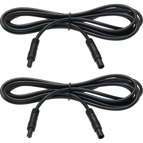 Lot de 2 câbles d'extension pour caméra embarquée 4 broches 2 m mâle vers femelle pour caméra de recul de véhicule Système de surveillance du signal vidéo (1/5)
