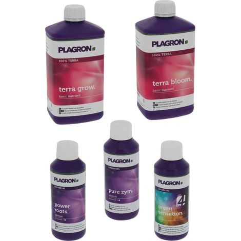 Pack engrais terre PLAGRON en litre + stimulants