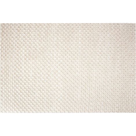 Dekorativer Küchenteller in Creme und Gold, 45 x 30 cm
