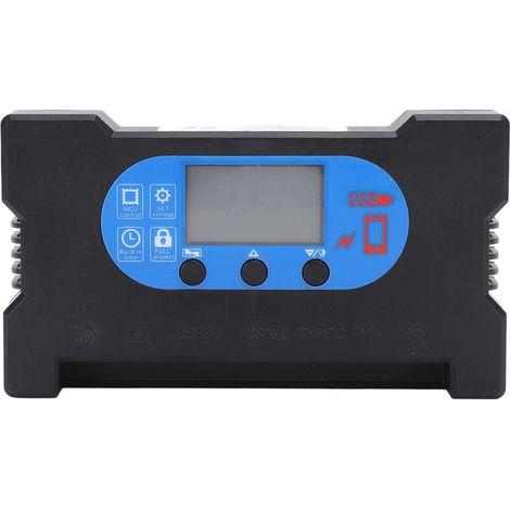 Jeffergarden Dual USB Type C Solar Charge Controller, Fast Charging Solar Panel Charge Controller for 12V 24V 40A Battery Charging (1/5)
