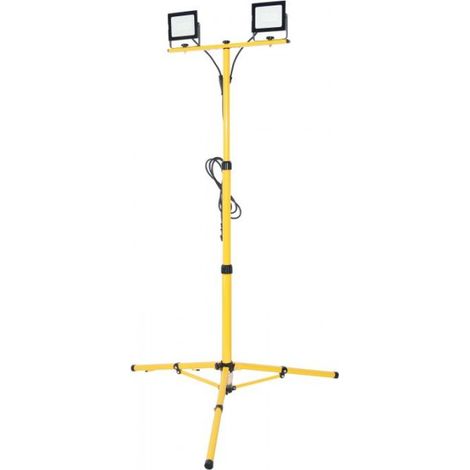 Trépied chantier pro 2x100W LED IP65 4000K câble 3m (1/5)