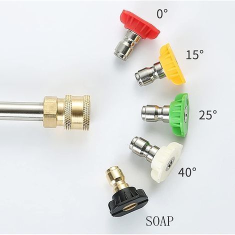 Hochdrucklanze, 15-Zoll-Hochdrucklanze mit 5 verstellbaren Düsen für die Hochdruckreinigung. Kompatibel mit Kärcher K-Serie K1/K2/K3/K4/K5/K6/K7. (1/4)