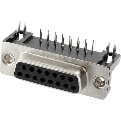 Connfly DS1037-15FNBKT7-0CC Embase SUB-D femelle Nombre de pôles: 15 pin à souder 1 pc(s) Tray