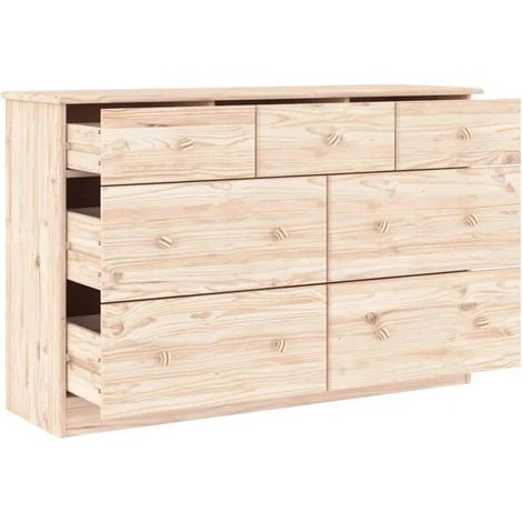 Cuvette de Toilette en Bois Massif de Pin, Design Moderne 112x35x73 cm, WC Suspendu ou à Poser, Installation Durable et Élégante pour Salle de Bain (1/5)