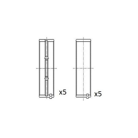 Coussinet de paliers de vilebrequin FAI AutoParts BM1011-STD OPEL 55590348