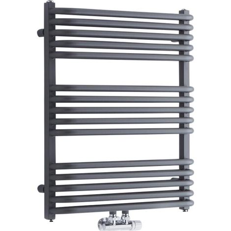 Hudson Reed Arch – Sèche-Serviettes Incurvé – Anthracite 73.6 x 60cm (1/5)