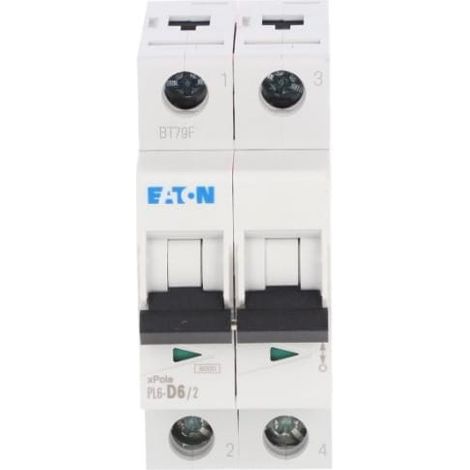 Disyuntor 2P D 6A 6kA CA PL6D62 286576