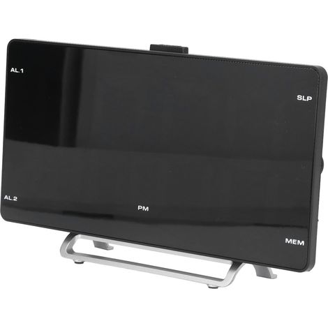 Digitaler Wecker mit großem LED-Bildschirm, USB-Ladefunktion, FM-Radio und 9 Beleuchtungsmodi, ideal für Büro, Schlafzimmer oder Studentenwohnheim. (1/5)
