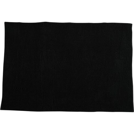 Tapis de bain Microfibre CHENILLE 60x90cm Noir MSV