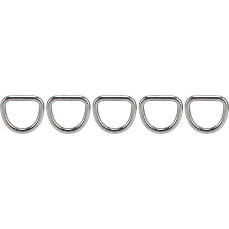 Stück D-Ringe aus nahtlosem, halbkreisförmigem Edelstahl 316, 6 x 33 x 30 mm