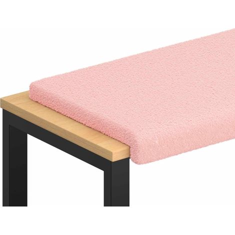 Cuscino per panchina Tessuto Sherpa Rosa Profondità 35 cm vidaXL (1/5)