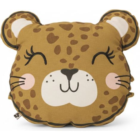 Coussin Déhoussable coton motif et forme Léopard - KUMBA (1/5)