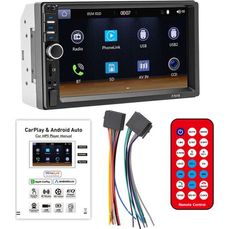 7-inch BT MP5 Multilingual Car Audio Video Multimedia Radio Receiver (1/5)