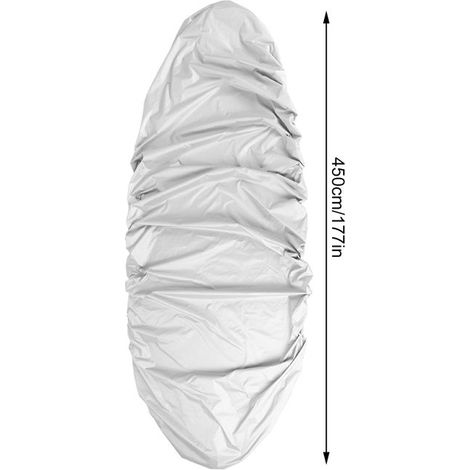 Housse de protection anti-poussière et anti-UV pour kayak, bateau, canoë, 4,5 m (gris) (1/5)