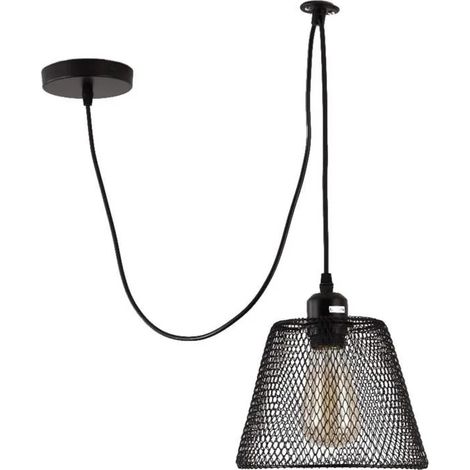 U DO Moderne Suspension Vintage Lustre Noir Métal Design Industrielle Plafonnier Restaurant Hôtel Salle à Manger (1/4)