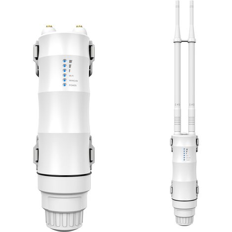 Routeur WiFi WAVLINK 570HN2 avec 2 antennes, répéteur sans fil double bande 2,4 GHz/5 GHz, amplificateur de signal Internet multimode pour une utilisation intérieure et extérieure (1/3)