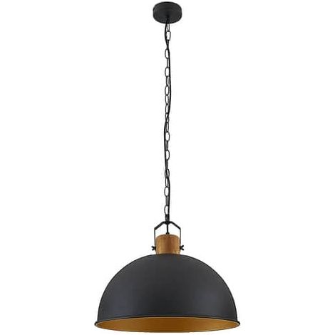 [NEUWERTIG] B-Ware Lindby Flurin Hängeleuchte Deckenlampe Deko-Pendelleuchte E27 Metallschirm 1-flg (1/2)