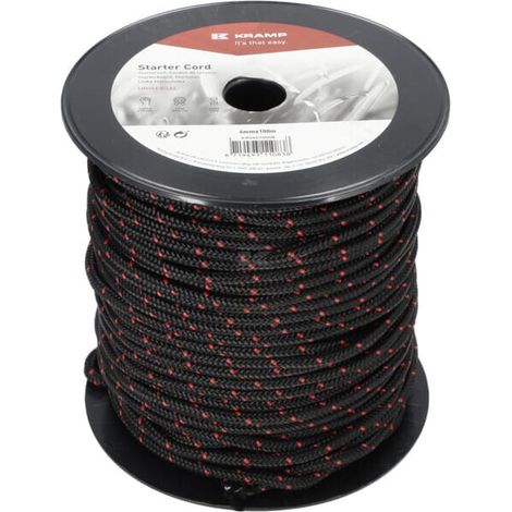 Fune di avviamento 6,0 mm x 100 m nera UNIVERSAL KR0601000B (1/3)