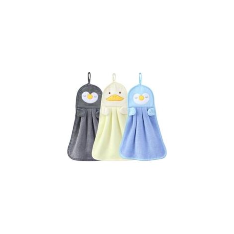 3 Pièces Ensemble de Serviettes Essuie Main Drap de Bain Petite Serviette Gant de Toilette Enfant Serviette de Toilette, Gant de Toilette Bebe, Lingette Lavable Bebe (Blanc/Jaune/Bleu)