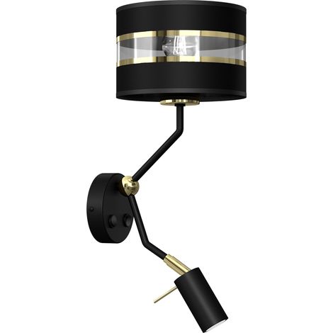 Applique murale ULTIMO MLP7335 liseuse noir/or MiLAGRO (1/5)