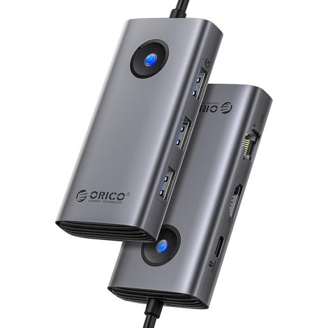 6 en 1 Hub USB C avec Ethernet 1 G, HDMI 4K@30Hz, PD 100 W, 3 Ports USB 5Gbps, Adaptateur USB C vers USB 3.0 Compatible avec MacBook Pro Air XPS HP (1/5)