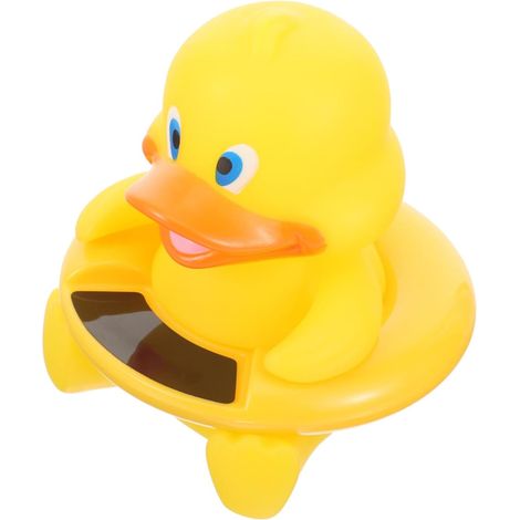 Termómetro de pato con diseño de animal, termómetro para medir el agua, termómetro para piscina, pato amarillo (1/5)