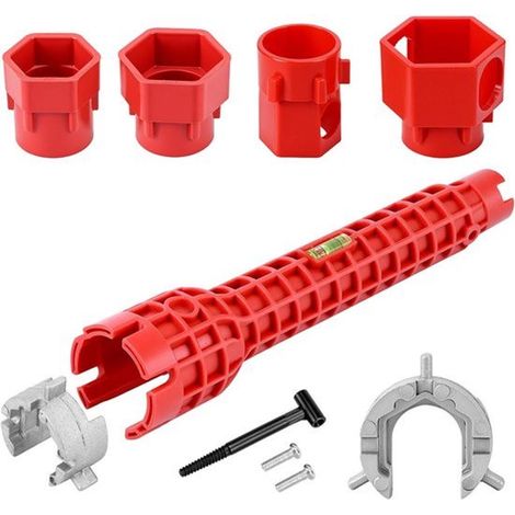 Llave multifuncional para grifos y fregaderos de cocina y baño: herramienta de fontanero con 14 funciones (1/5)