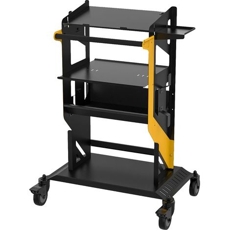 Carro portaherramientas, capacidad de carga 300 kg, dimensiones 44 cm x 74 cm x 100 cm, peso 26,3 kg, acero laminado en frío, diseño de almacenamiento multinivel. (1/5)
