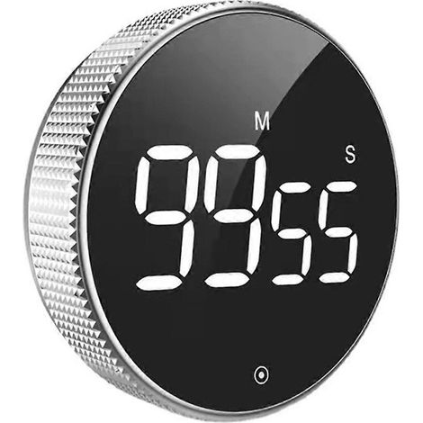 Minuteur numérique magnétique pour cuisine, douche, études, chronomètre LED --- (1/5)