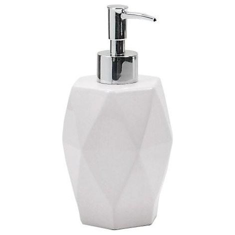 GEDY DA800200300 Dosificador Dalia Blanco Cromo Satinado - ref: DA800200000 (1/2)