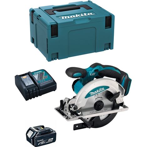 Makita – Scie circulaire 18V 165mm – Moteur Brushless – Profondeur de coupe 57mm – Pour bois dur et teck – Éclairage LED intégré (1/5)