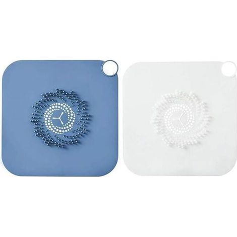 Filtro de desagüe de silicona de dos piezas con tapón antideslizante, apto para cuartos de ducha y fregaderos de cocina, accesorio de baño. (1/3)