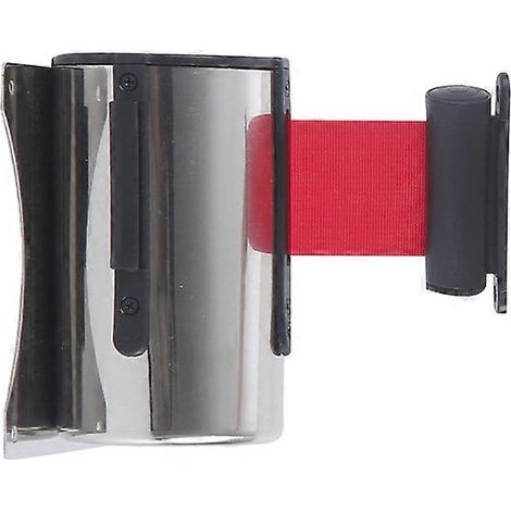 Muurbeugel, zilver/rood, 1,8 m