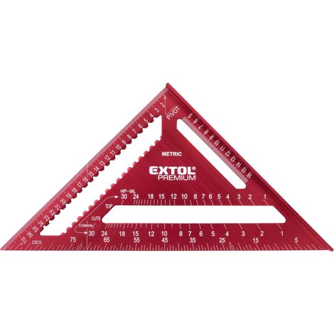 Squadra multiuso per falegnameria/carpenteria EXTOL PREMIUM, 300 mm, metallo 8825101 (1/3)
