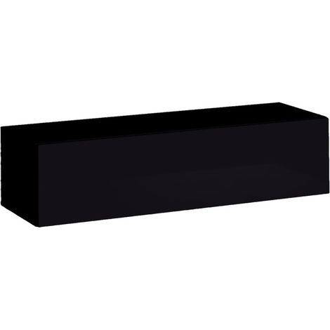 Banc TV Mural Design "Switch" 120cm Noir (1/3)