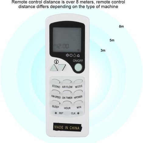 Télécommande intelligente de climatiseur, télécommande de climatiseur, remplacement de télécommande pour Chigo ZH-LW03 ZH / LW-03 (1/4)