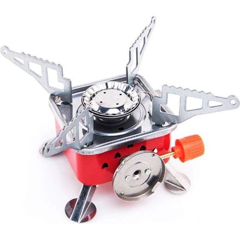 Réchaud à gaz portable et brûleur à butane pour pique-nique, camping, randonnée, voyages, cuisson des aliments